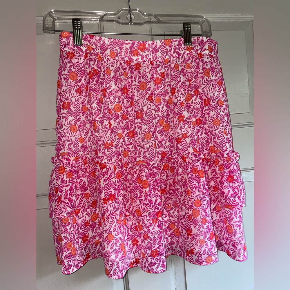 NWT. Jcrew skirt. Orange and pink. Size XS